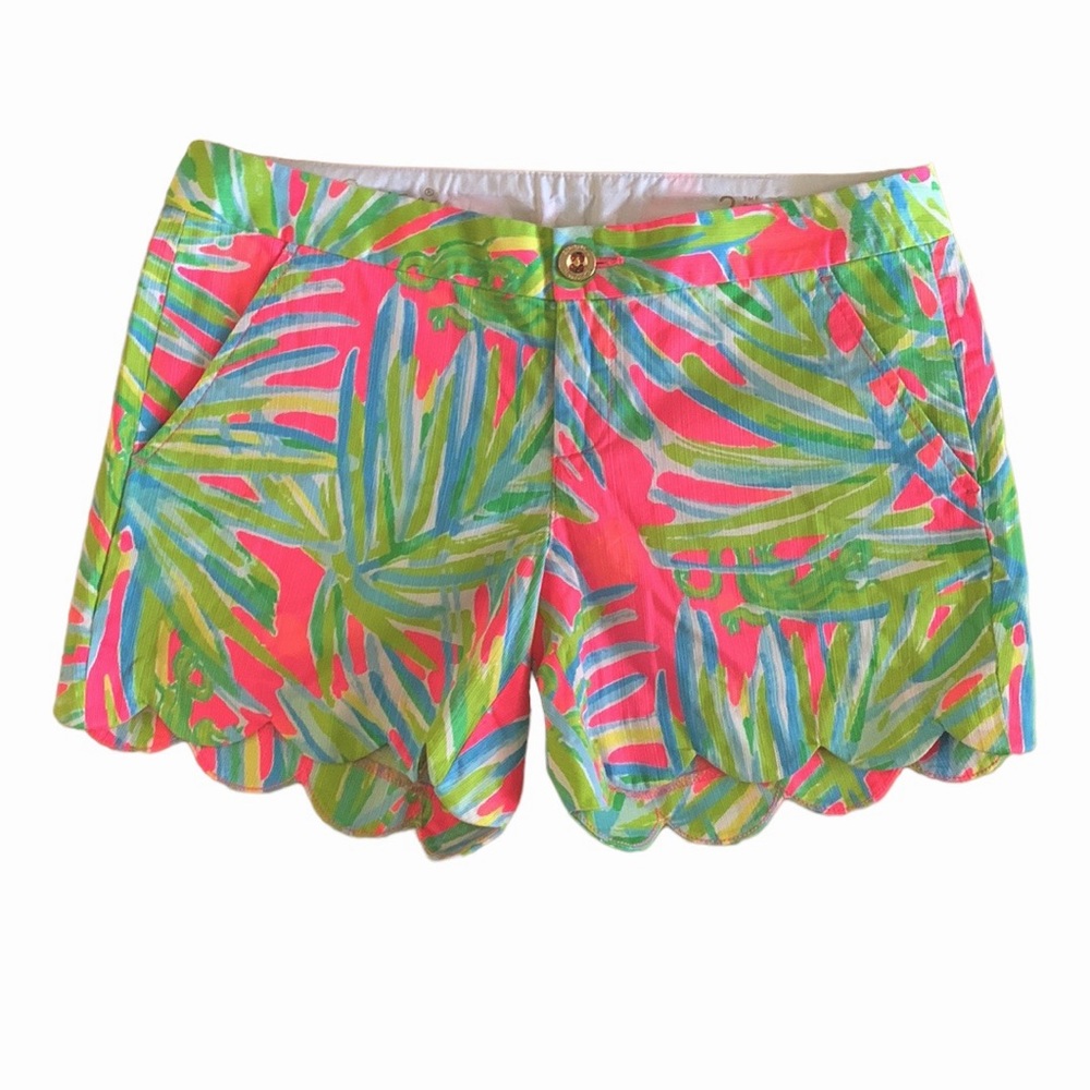 Lilly Pulitzer buttercup short tiki pink royal lime